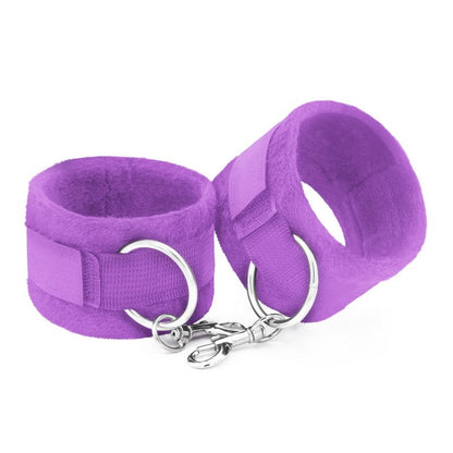 MANETTE  VIOLA IN VELCRO TOUGH LOVE CON CATENA EXTRA DA 40 CM