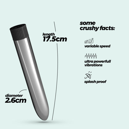 VIBRATORI CLASSIC VIBE CRUSHIOUS ARGENTO