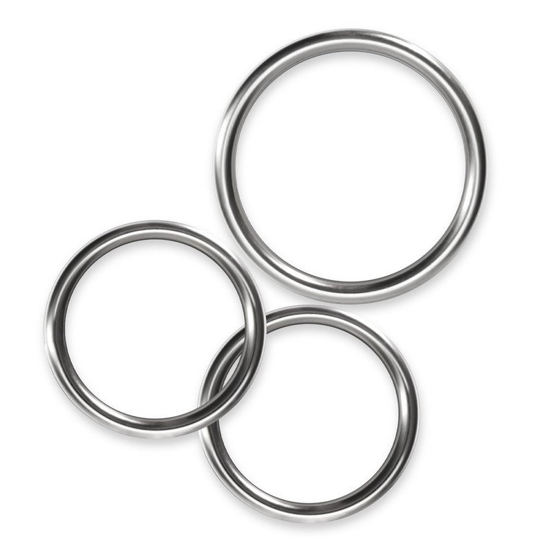 SET DI 3 COCKRING IN METALLO