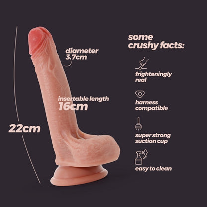 DILDO INVITIKTUS 22 CM IN SILICONE LIQUIDO
