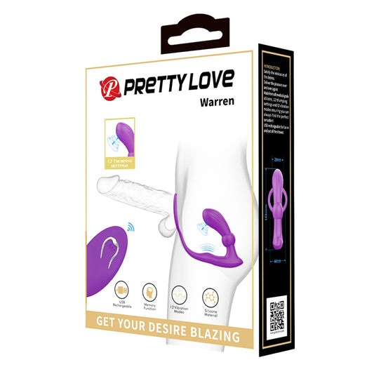 PLUG ANALE PROSTATICO VIBRANTE E PULSANTE CON ANELLO