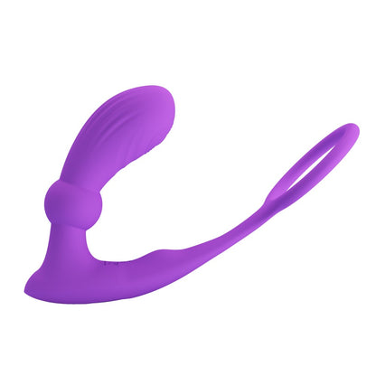 PLUG ANALE PROSTATICO VIBRANTE E PULSANTE CON ANELLO
