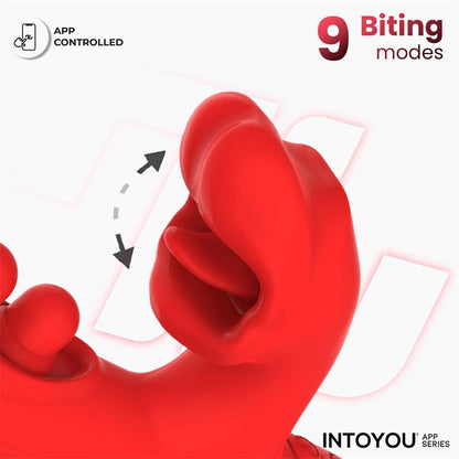 TRIXY VIBRATORE TRIPLO TAPPING CON BOCCA