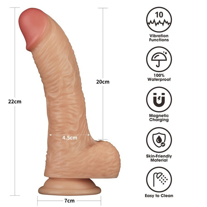 DILDO VIBRANTE 22 CM