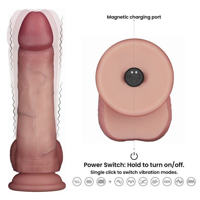 VIBRATORE EFFETTO PELLE REAL SKIN 2