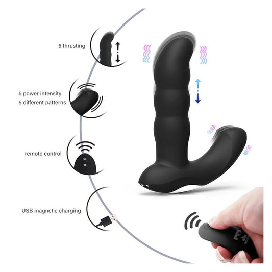 STIMOLATORE PROSTATICO CON SPINTA E VIBRAZIONE