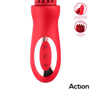 VIBRATORE BILMA CON SPAZZOLA E DOPPIO MOVIMENTO