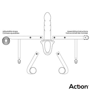 STRAP ON CON DILDO CAVO TAGLIA L