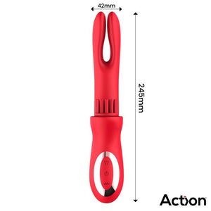 VIBRATORE BILMA CON SPAZZOLA E DOPPIO MOVIMENTO