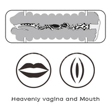 Carica l&#39;immagine nel visualizzatore di Gallery, MASTURBATORE DOPPIO,BOCCA E VAGINA
