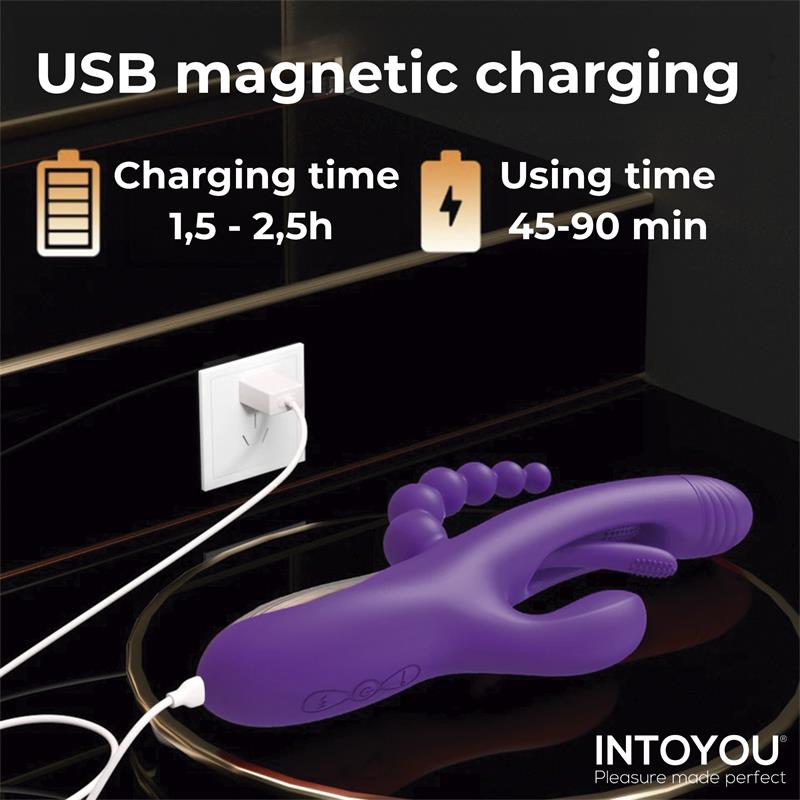 VIBRATORE TRIYA CON LINGUA E PALLINE ANALI