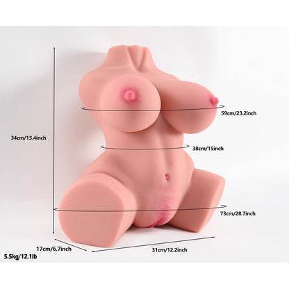TORSO CON VAGINA E ANO-EMILY-