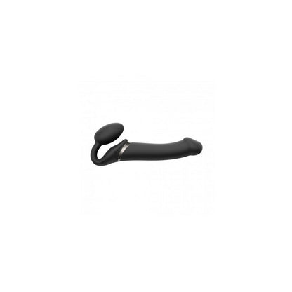 STRAPLESS  VIBRANTE FLESSIBILE IN SILICONE MORBIDO NERO M