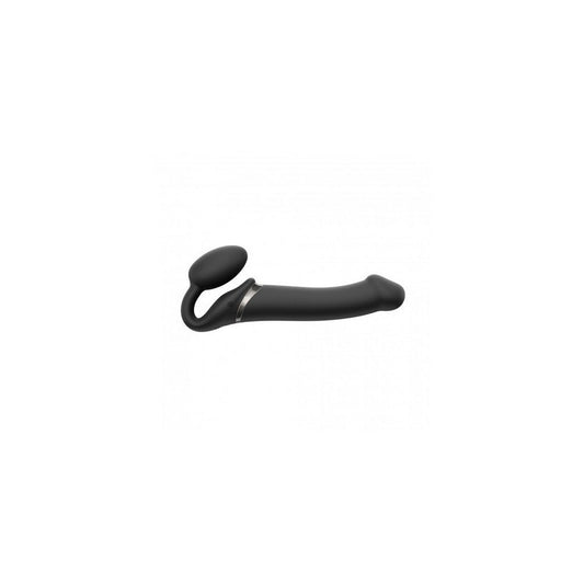 STRAPLESS  VIBRANTE FLESSIBILE IN SILICONE MORBIDO NERO M