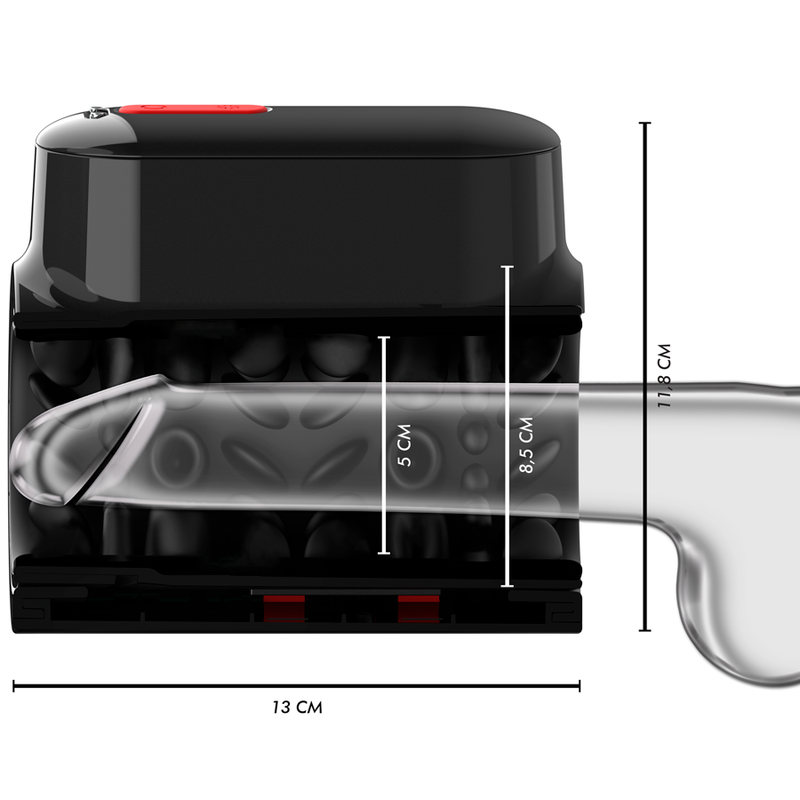 MASTURBATORE CON SPINTA A VORTEX E ROTAZIONE A 360