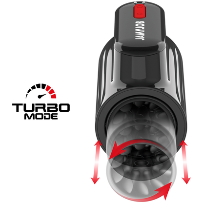 MASTURBATORE CON SPINTA A VORTEX E ROTAZIONE A 360