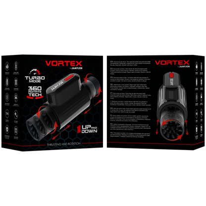 MASTURBATORE CON SPINTA A VORTEX E ROTAZIONE A 360
