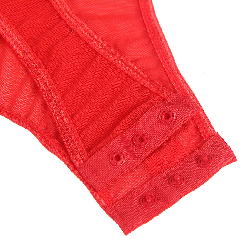 BODY ROSSO CON GIARRETTIERA