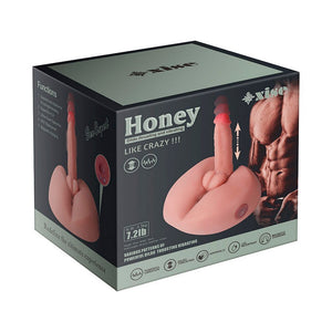 HONEY-DILDO REALISTICO CON VIBRAZIONI E PULSAZIONI
