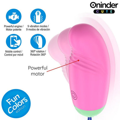 UOVO VIBRO-ROTANTE IN SILICONE 360° CON APP