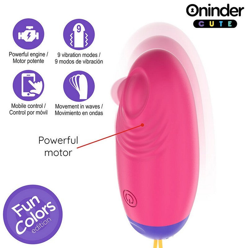 UOVO IN SILICONE CON VIBRO-ONDA CON  APP