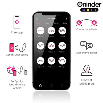 UOVO IN SILICONE CON VIBRO-ONDA CON  APP