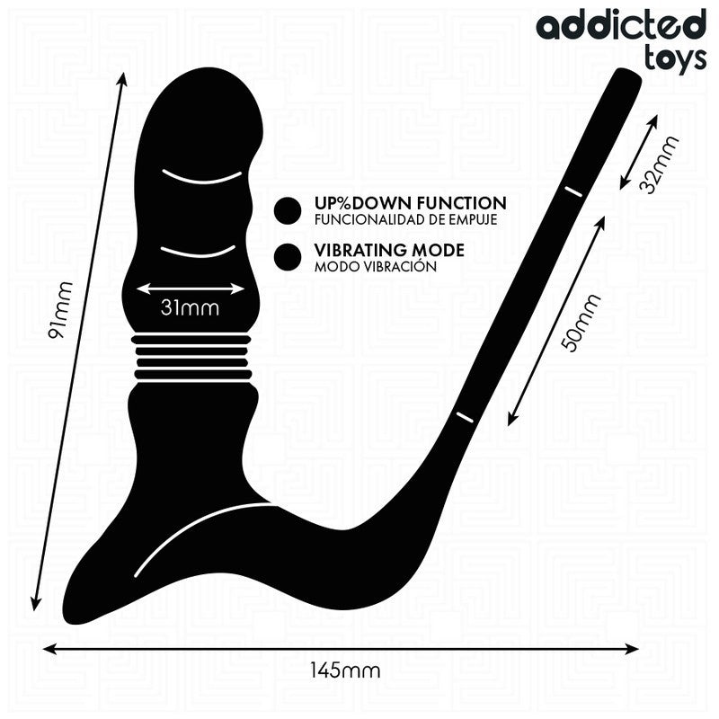 PLUG PROSTATICO CON SPINTA E VIBRAZIONE