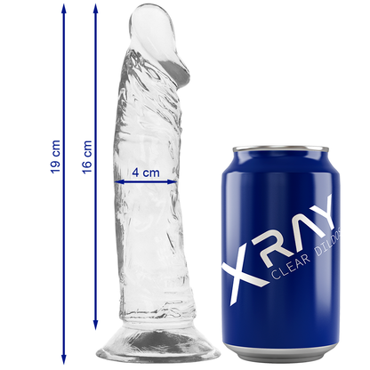 X RAY - DILDO TRASPARENTE 19 CM X 4 CM