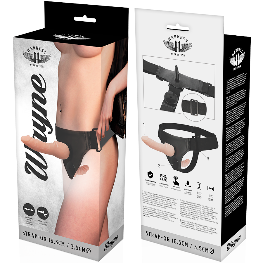 HARNESS STRAP ON ATTRACTION DOPPIO