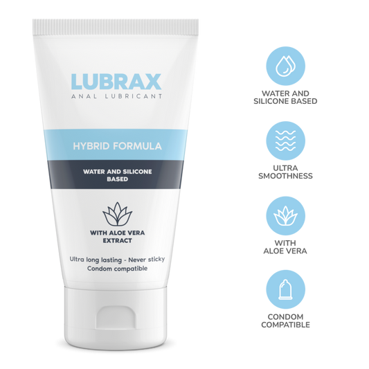 LUBRIFICANTE ANALE LUBRAX IBRIDO ACQUA/SILICONE 50ML