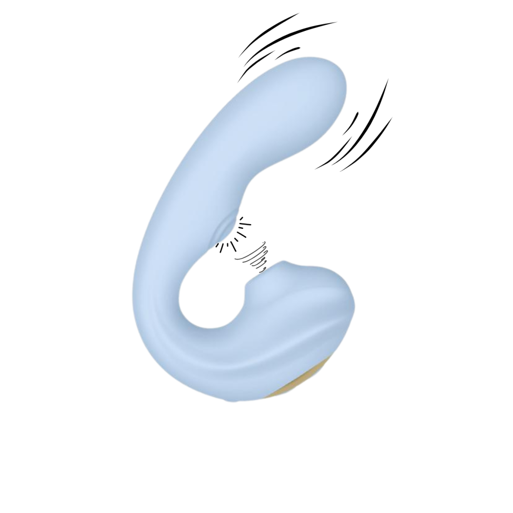 VIBRATORE AMANDA CON TAPPING E SUCCHIA CLIT.