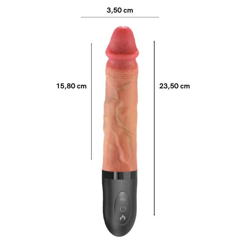 VIBRATORE REALISTICO CON SPINTA E RISCALDAMENTO