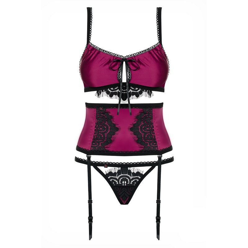 SET E PERIZOMA BORDEAUX 861